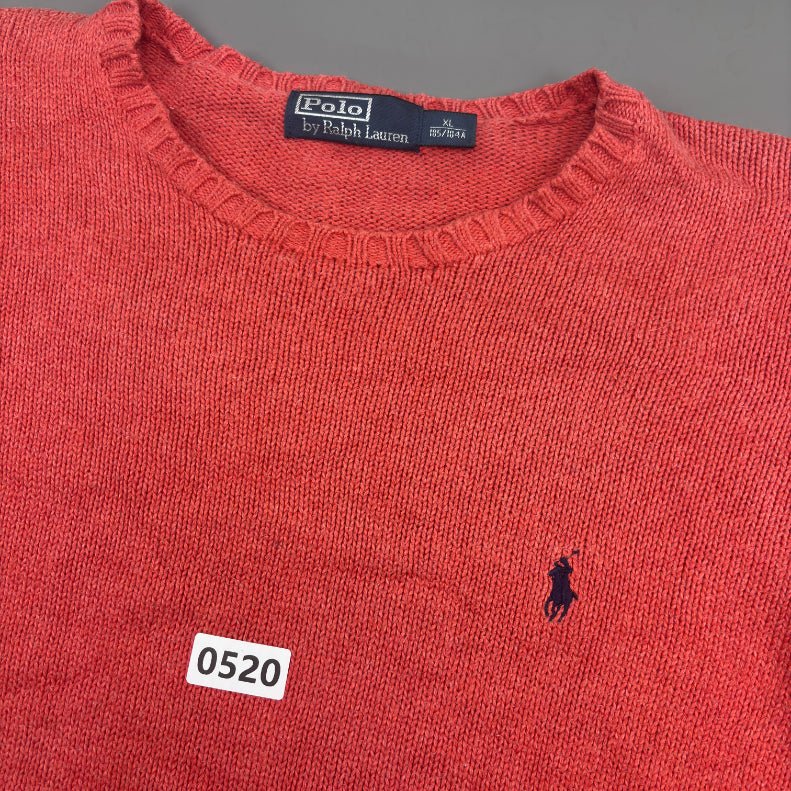 Coral Ralph Lauren Knitted Sweater - XL - Very Good - Revaleur