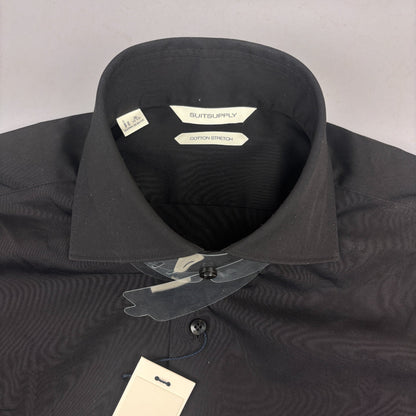 Dark Brown Suitsupply Shirt - Men 39 - New With Tags - Revaleur