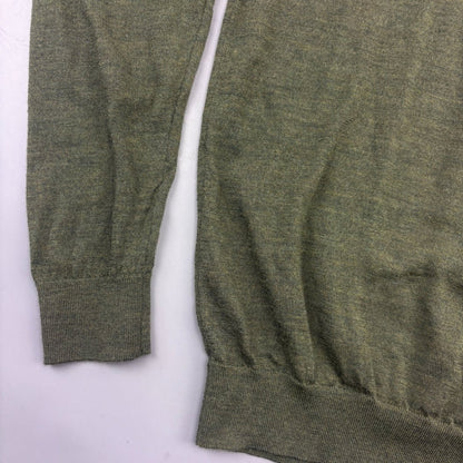 Dark Green Profuomo Half Zip - Men L - New - Revaleur