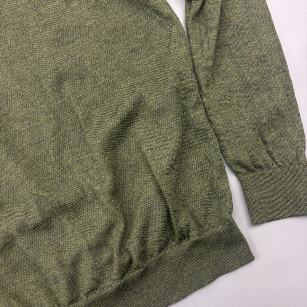 Dark Green Profuomo Half Zip - Men L - New - Revaleur