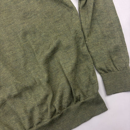Dark Green Profuomo Half Zip - Men L - New - Revaleur