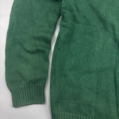 Dark Green Ralph Lauren Knitted Sweater - Men L - Very Good - Revaleur