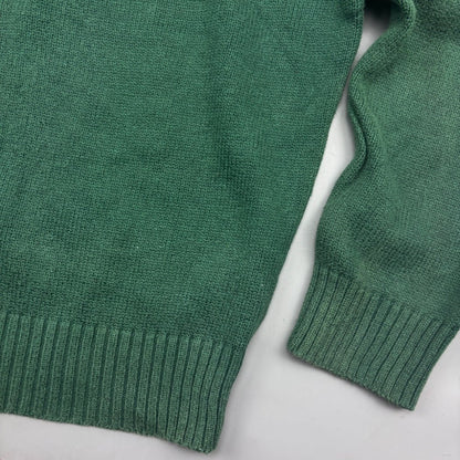 Dark Green Ralph Lauren Knitted Sweater - Men L - Very Good - Revaleur