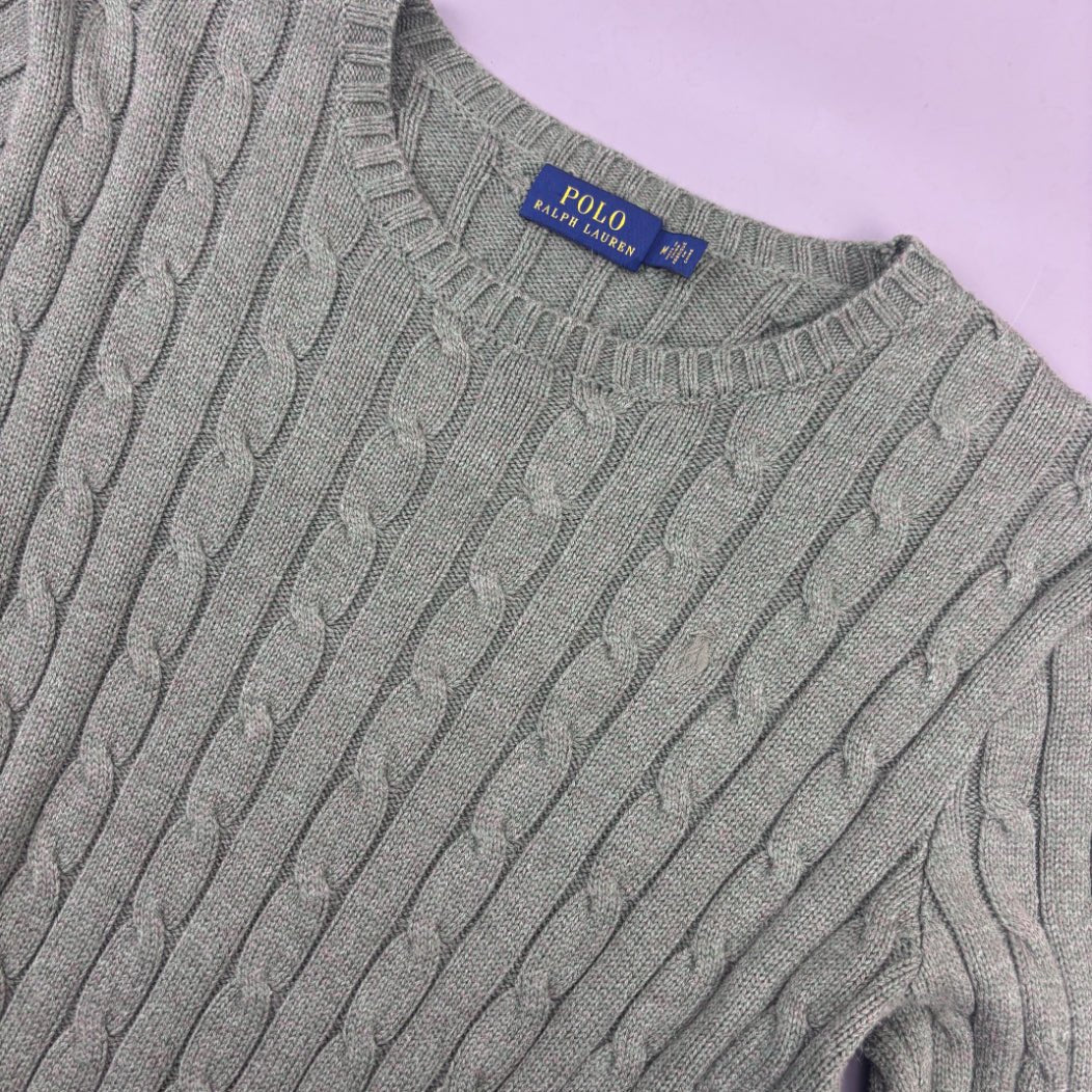 Dark Green Ralph Lauren Knitted Sweater - Women S - Very Good - Revaleur