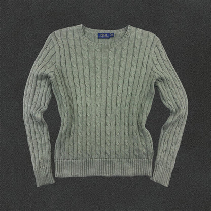 Dark Green Ralph Lauren Knitted Sweater - Women S - Very Good - Revaleur