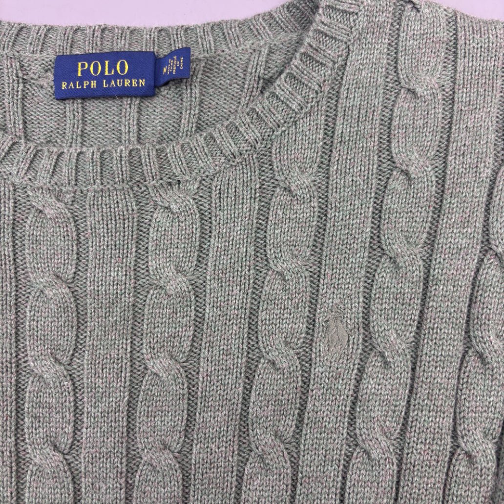 Dark Green Ralph Lauren Knitted Sweater - Women S - Very Good - Revaleur