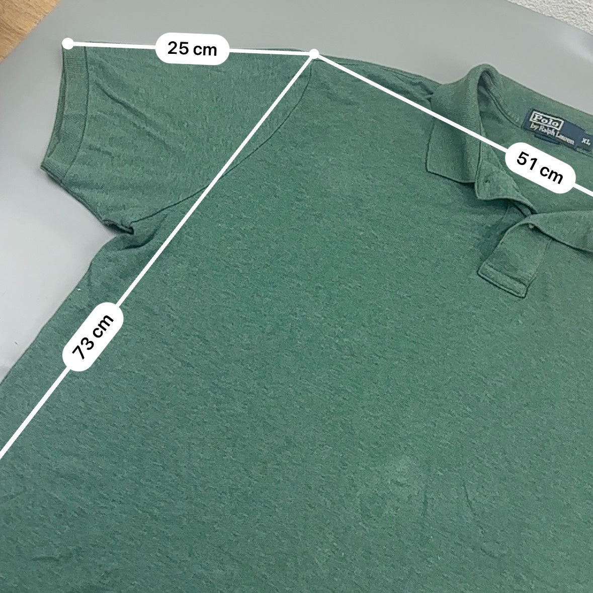 Dark Green Ralph Lauren Polo Shirt - Men XL - Very Good - Revaleur