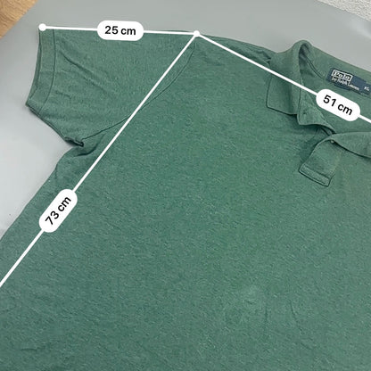 Dark Green Ralph Lauren Polo Shirt - Men XL - Very Good - Revaleur
