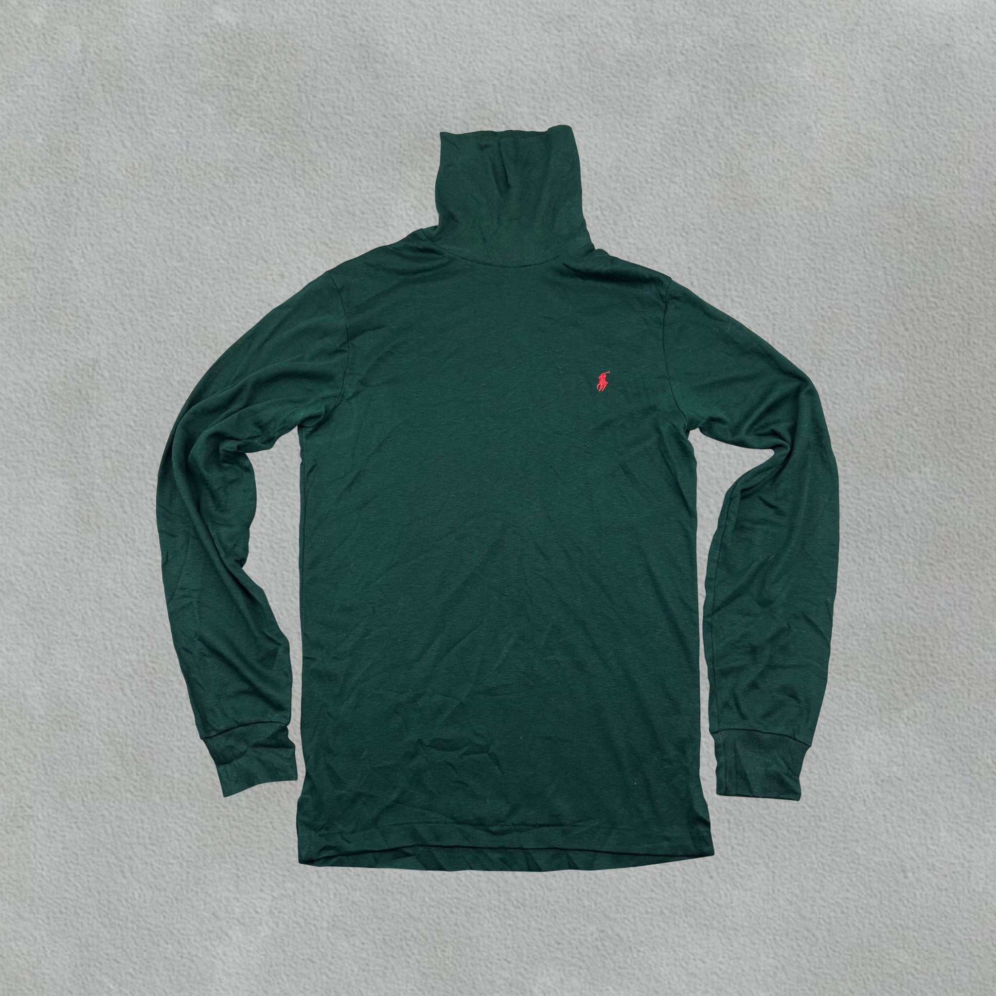 Dark Green Ralph Lauren Turtleneck - Men S - Very Good - Revaleur