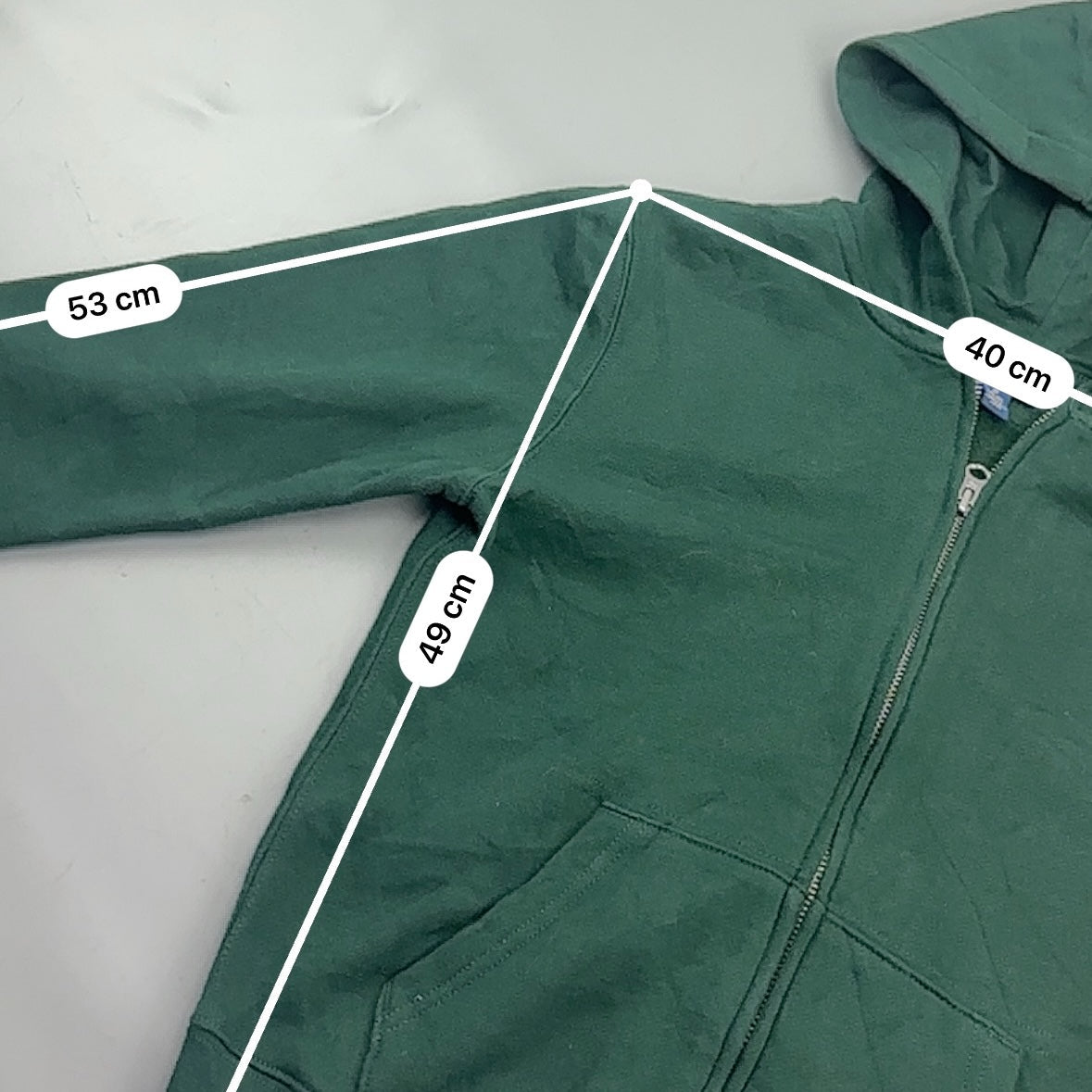 Dark Green Ralph Lauren Zip Vest - Boys M - Very Good - Revaleur