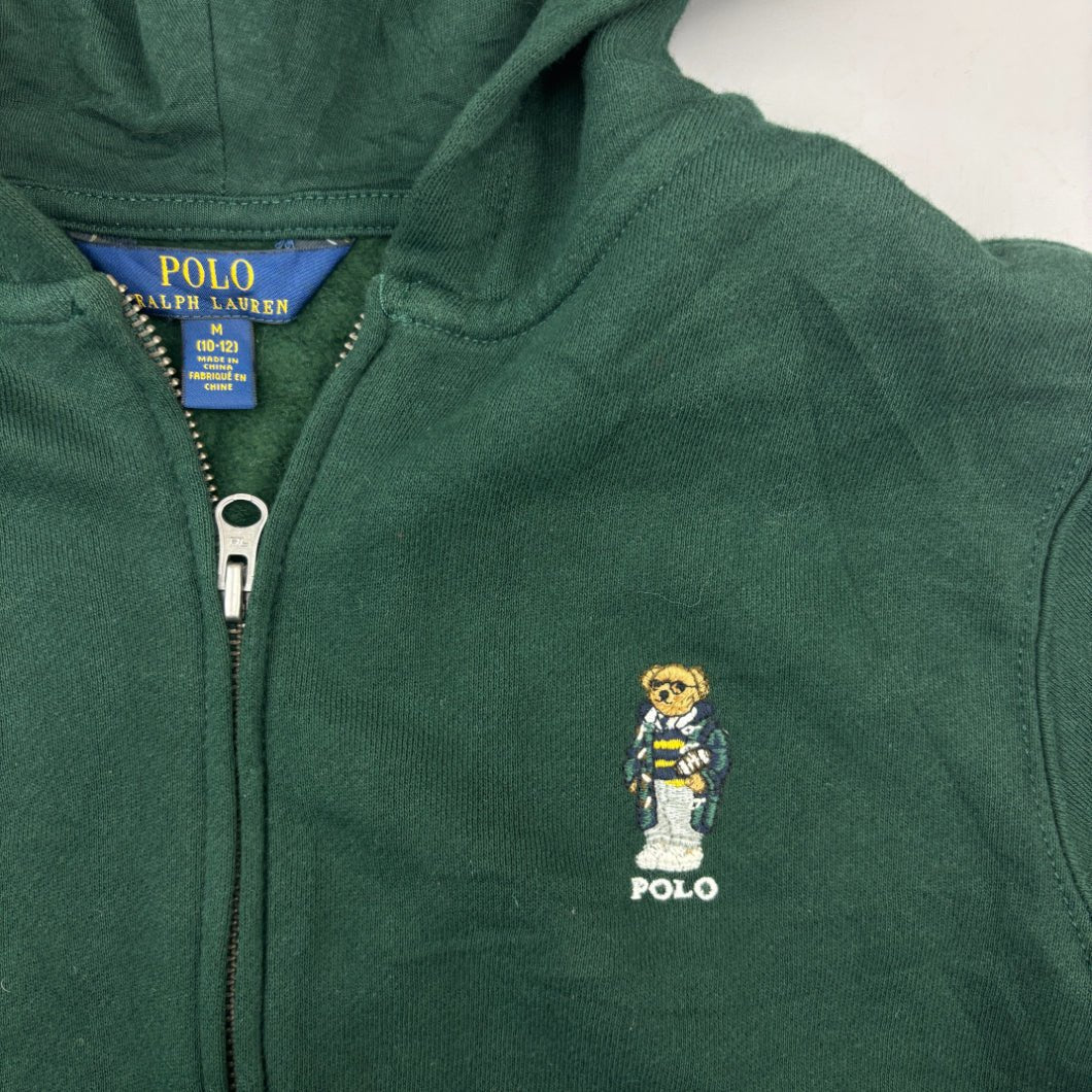 Dark Green Ralph Lauren Zip Vest - Boys M - Very Good - Revaleur