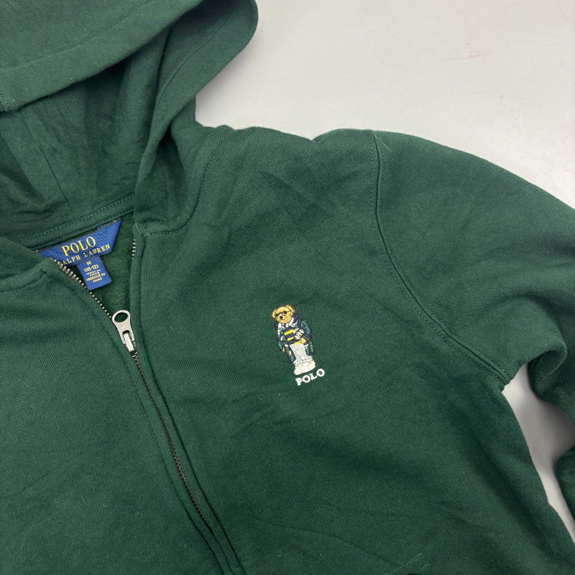 Dark Green Ralph Lauren Zip Vest - Boys M - Very Good - Revaleur