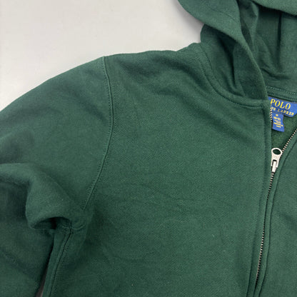 Dark Green Ralph Lauren Zip Vest - Boys M - Very Good - Revaleur