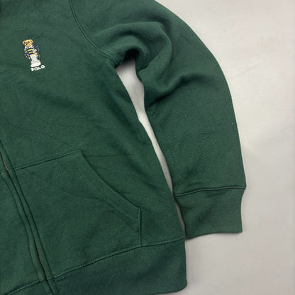 Dark Green Ralph Lauren Zip Vest - Boys M - Very Good - Revaleur