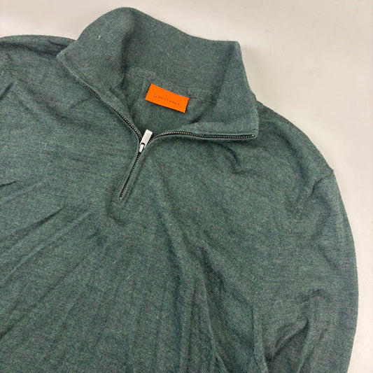 Dark Green Suitable Half Zip - Men XL - Very Good - Revaleur