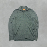 Dark Green Suitable Half Zip - Men XL - Very Good - Revaleur