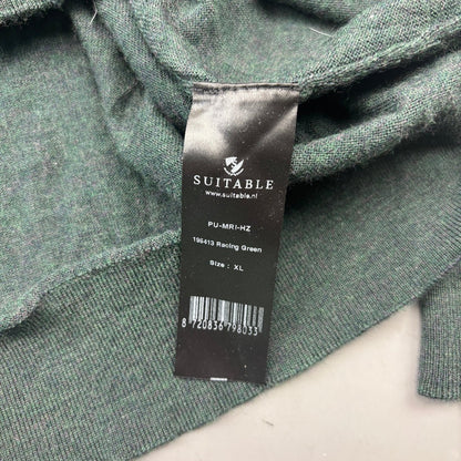Dark Green Suitable Half Zip - Men XL - Very Good - Revaleur