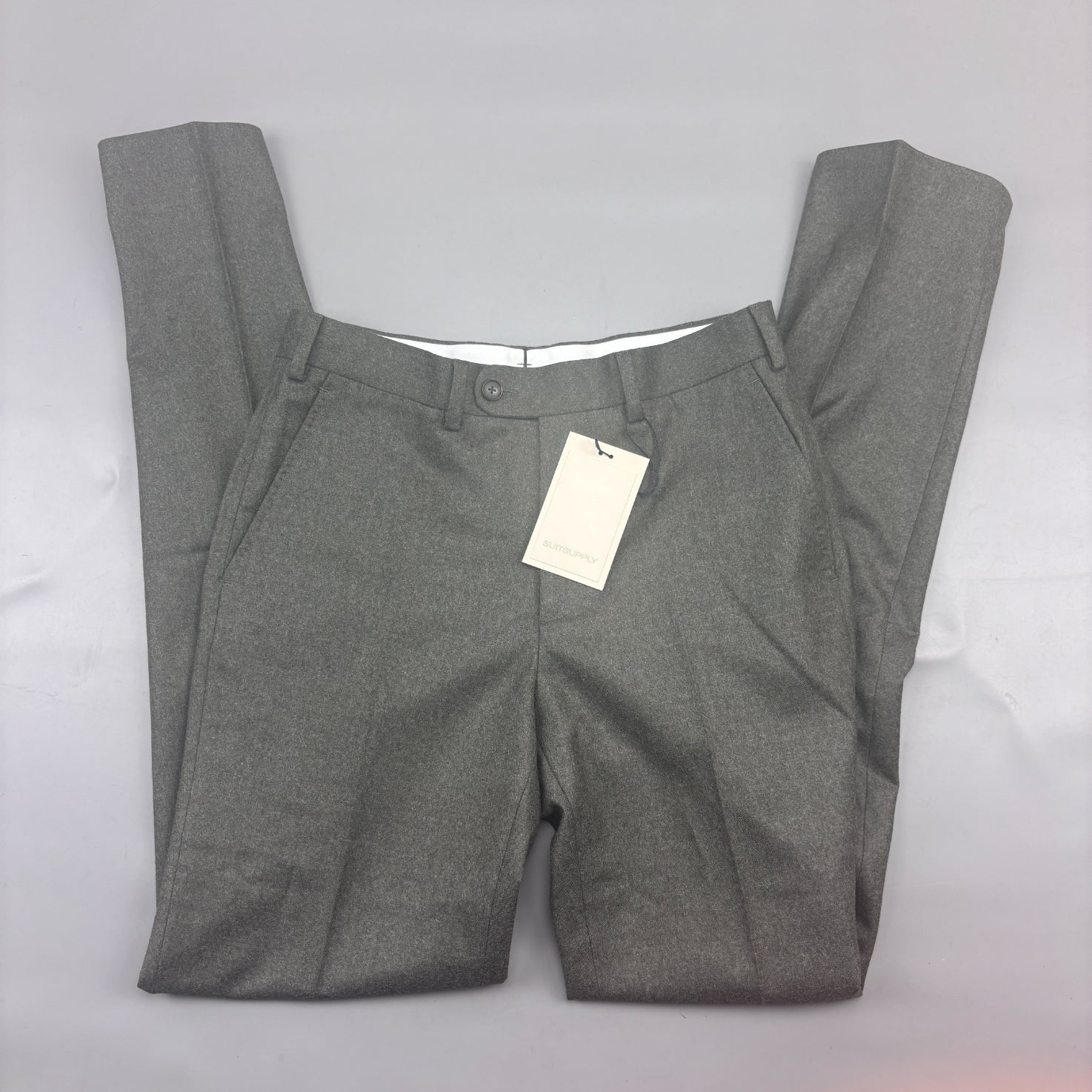 Dark Green Suitsupply Trousers - Men W28 - New With Tags - Revaleur