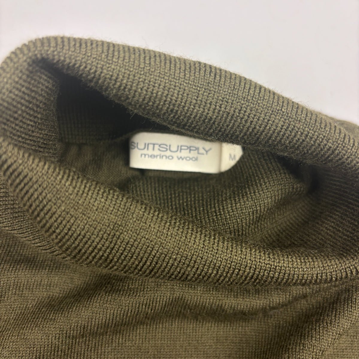 Dark Green Suitsupply Turtleneck - Men M - New - Revaleur