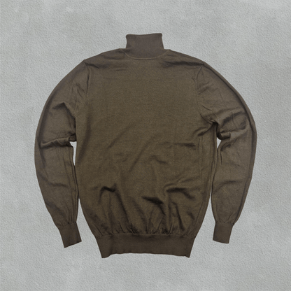 Dark Green Suitsupply Turtleneck - Men M - New - Revaleur