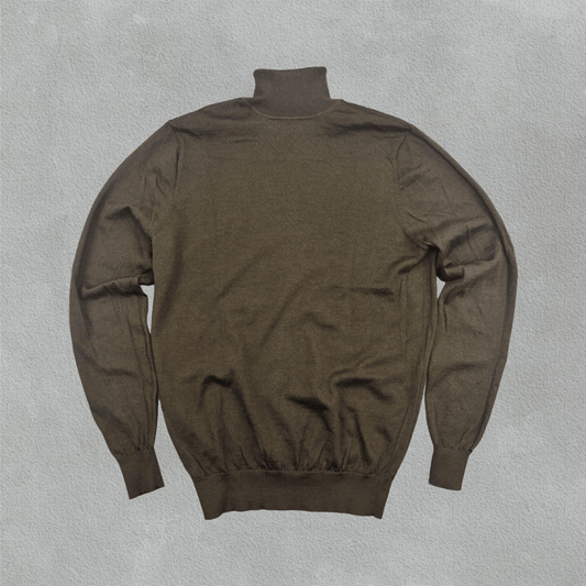 Dark Green Suitsupply Turtleneck - Men M - New - Revaleur