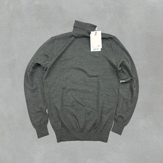 Dark Green Suitsupply Turtleneck - Men XS - New With Tags - Revaleur