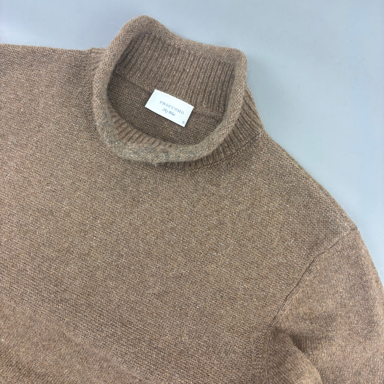 Brown Profuomo Turtleneck - Men XL - Very Good