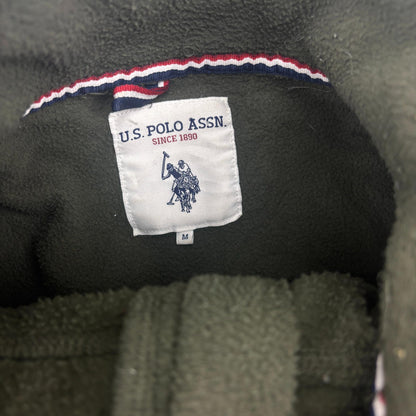 Green Polo Assassin Fleece Jacket - Men M - Very Good - Revaleur