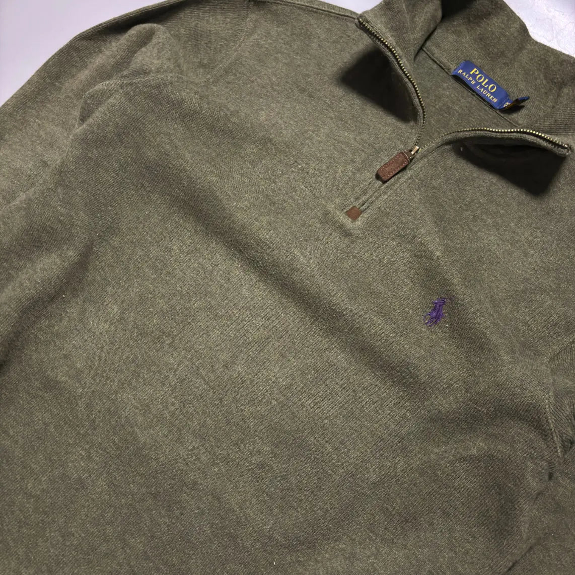 Green Quarter - Zip Polo Ralph Lauren Sweater – XS – New, Never Worn - Revaleur