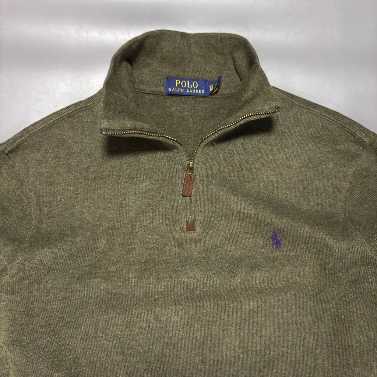 Green Quarter - Zip Polo Ralph Lauren Sweater – XS – New, Never Worn - Revaleur