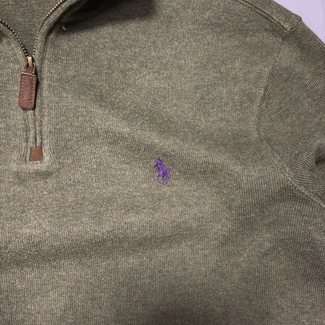 Green Quarter - Zip Polo Ralph Lauren Sweater – XS – New, Never Worn - Revaleur