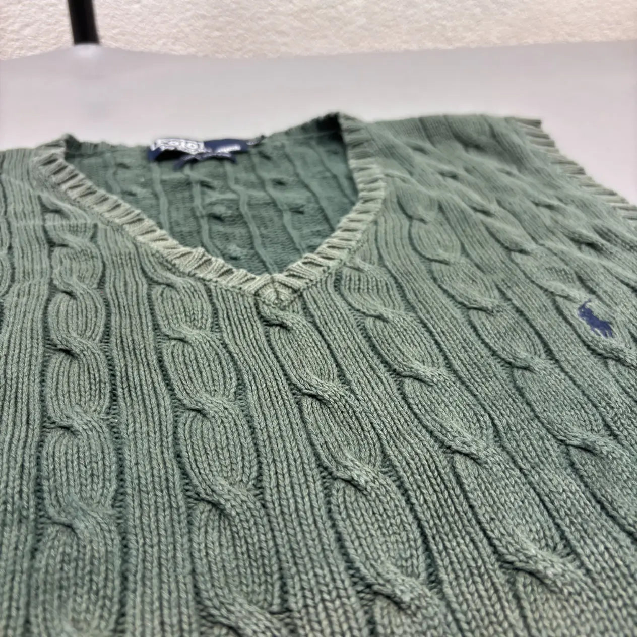 Green Ralph Lauren Knitted Spencer - S - Excellent Condition - Revaleur