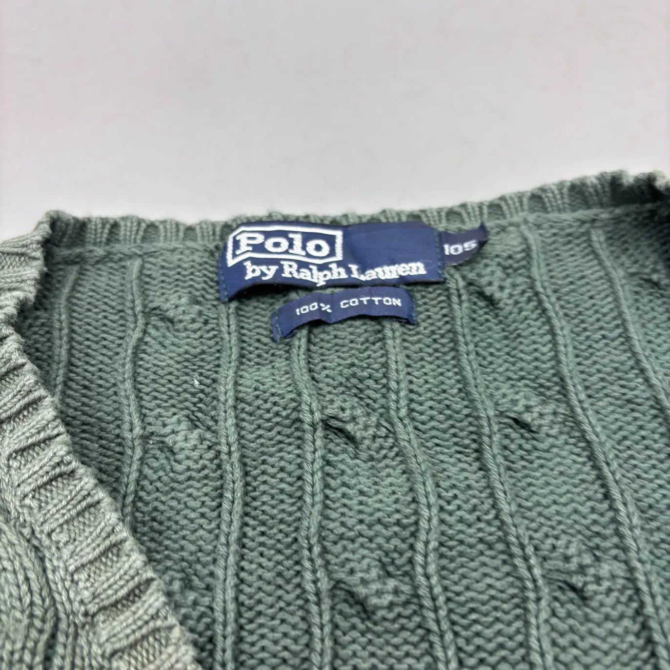 Green Ralph Lauren Knitted Spencer - S - Excellent Condition - Revaleur