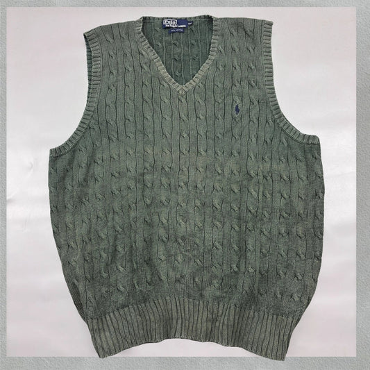 Green Ralph Lauren Knitted Spencer - S - Excellent Condition - Revaleur