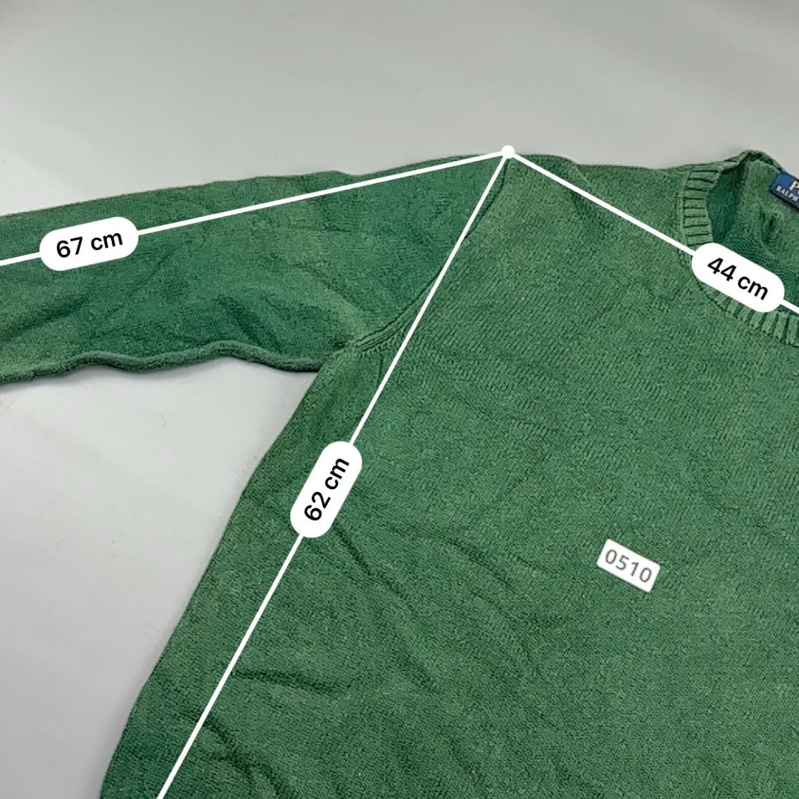 Green Ralph Lauren Knitted Sweater - M - Very Good - Revaleur