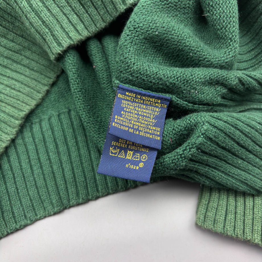 Green Ralph Lauren Knitted Sweater - M - Very Good - Revaleur