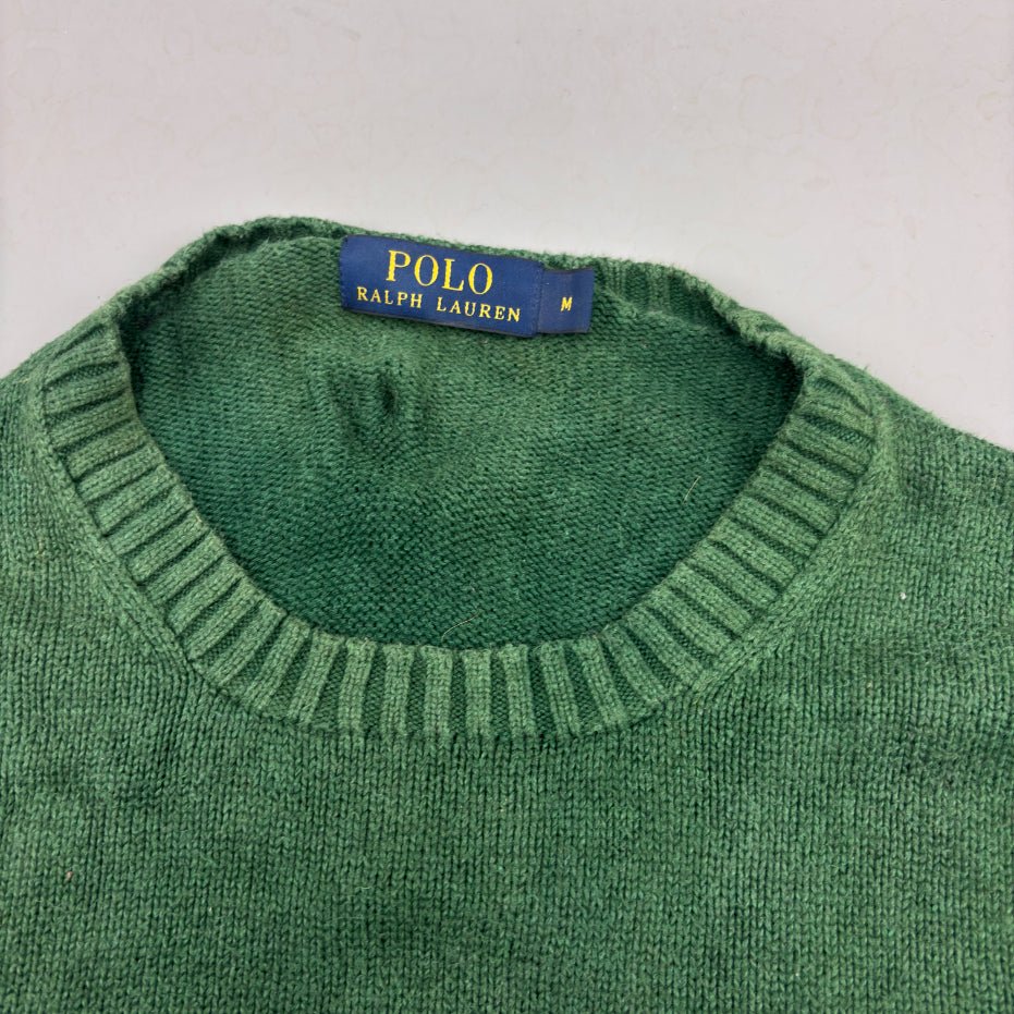 Green Ralph Lauren Knitted Sweater - M - Very Good - Revaleur