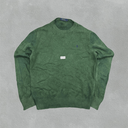 Green Ralph Lauren Knitted Sweater - M - Very Good - Revaleur
