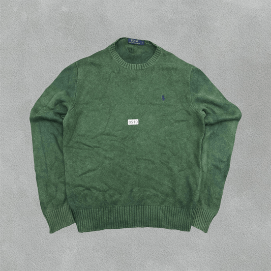 Green Ralph Lauren Knitted Sweater - M - Very Good - Revaleur