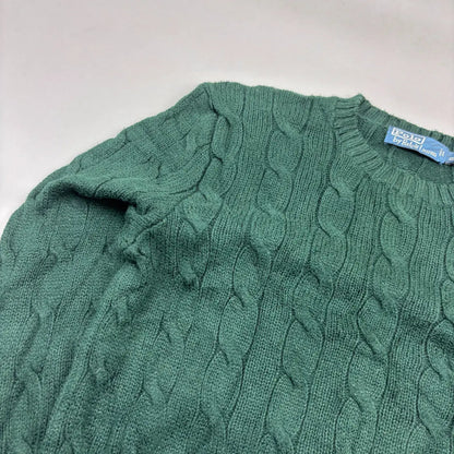 Green Ralph Lauren Knitted Sweater - XS - Excellent Condition - Revaleur