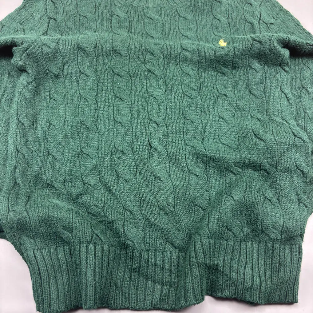 Green Ralph Lauren Knitted Sweater - XS - Excellent Condition - Revaleur