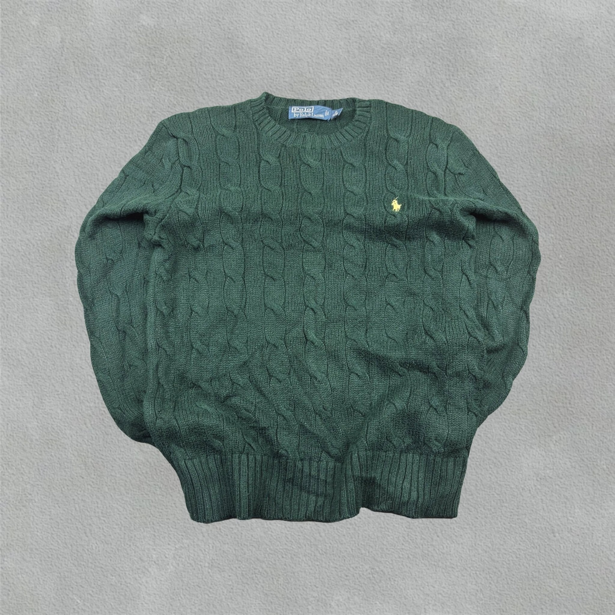 Green Ralph Lauren Knitted Sweater - XS - Excellent Condition - Revaleur
