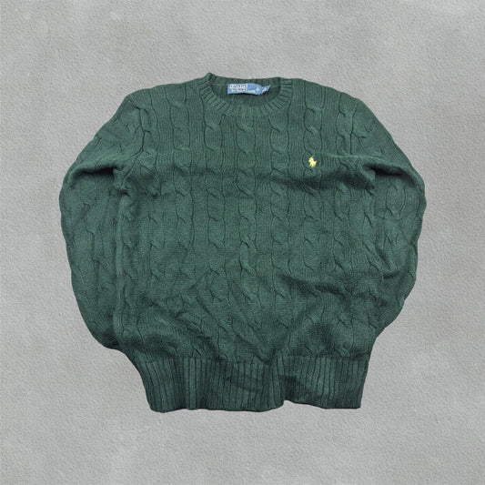 Green Ralph Lauren Knitted Sweater - XS - Excellent Condition - Revaleur