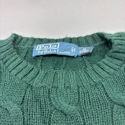 Green Ralph Lauren Knitted Sweater - XS - Excellent Condition - Revaleur