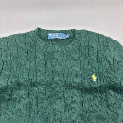 Green Ralph Lauren Knitted Sweater - XS - Excellent Condition - Revaleur