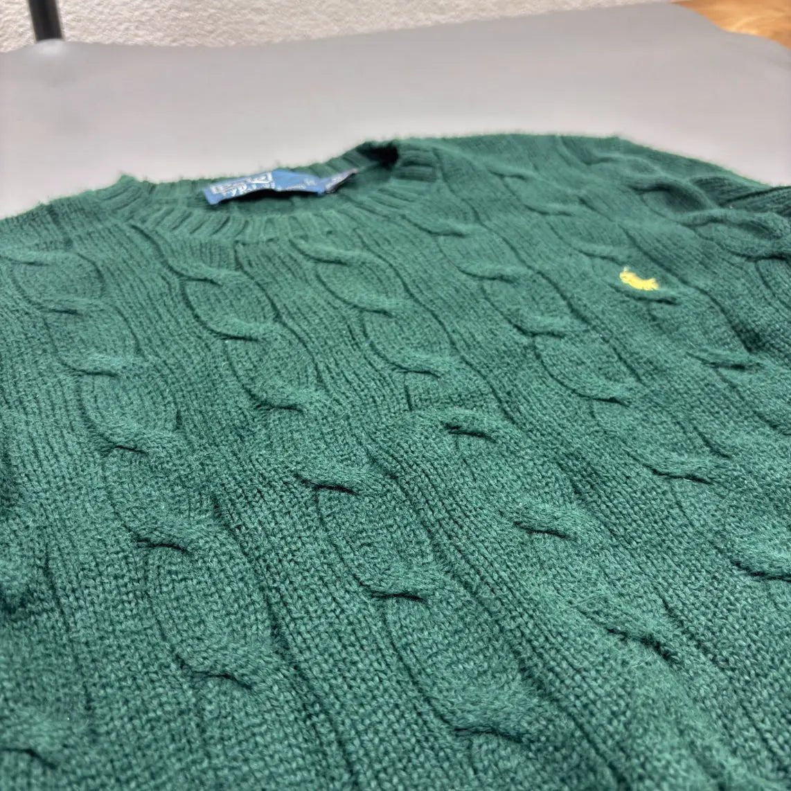 Green Ralph Lauren Knitted Sweater - XS - Excellent Condition - Revaleur