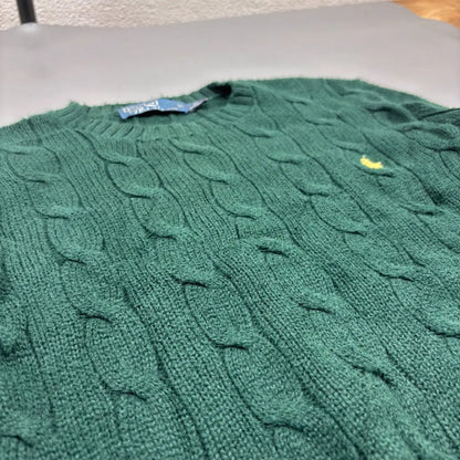 Green Ralph Lauren Knitted Sweater - XS - Excellent Condition - Revaleur