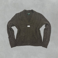 Green Ralph Lauren V - neck Sweater - Women M - Very Good - Revaleur