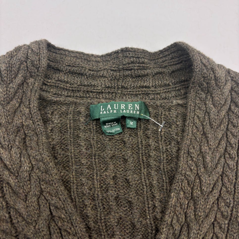 Green Ralph Lauren V - neck Sweater - Women M - Very Good - Revaleur