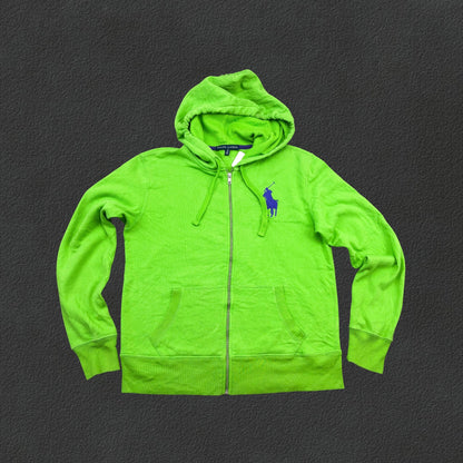 Green Ralph Lauren Zip Vest - Women L - Very Good - Revaleur
